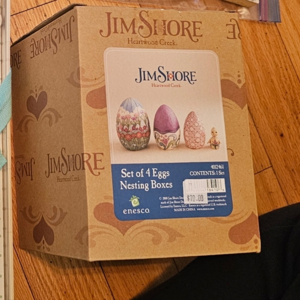 Jim Shore - Set of 4 Eggs Nesting Boxes